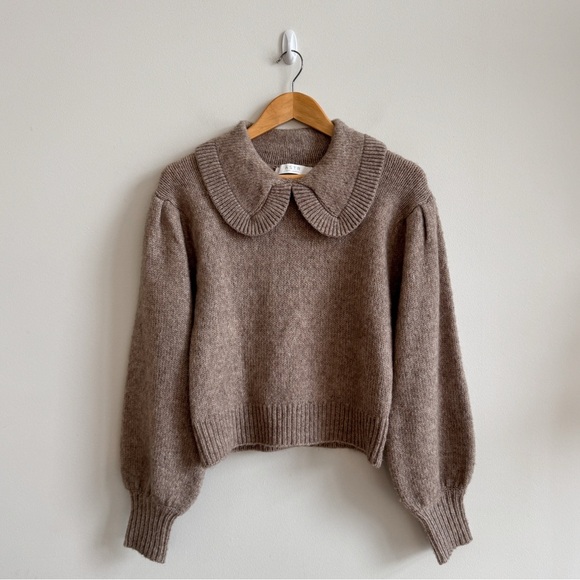 ASTR • Dashwood Collar Sweater in Taupe - Picture 3 of 12
